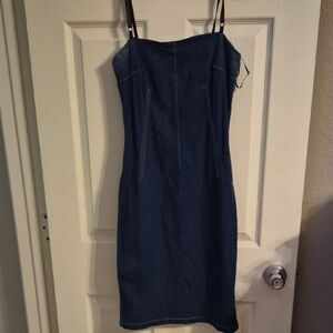 Chic Denim Maxi Dress